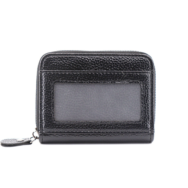 Wholesale Anti-demaxing lychee pattern card holder